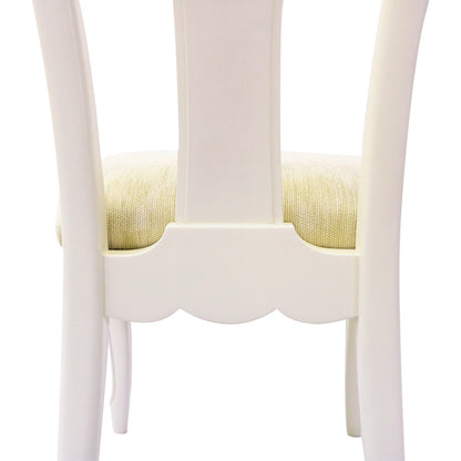 ダイニングチェア アンティークホワイト 白家具 姫 プリンセス おしゃれ かわいい フルール 454542