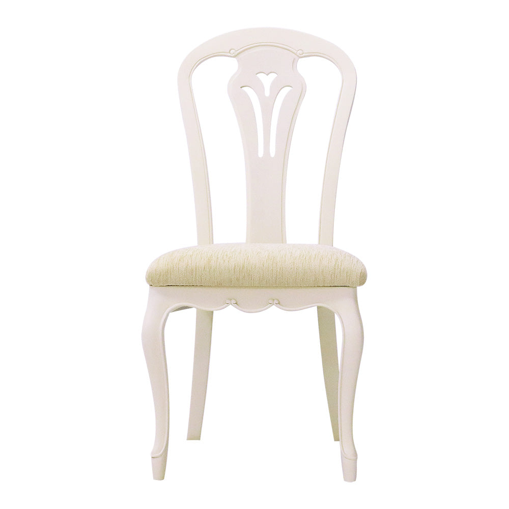 ダイニングチェア アンティークホワイト 白家具 姫 プリンセス おしゃれ かわいい フルール 454542