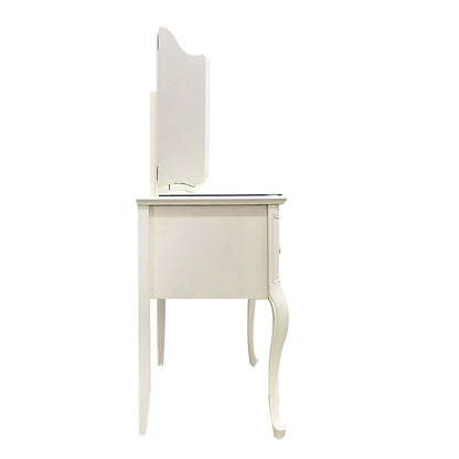 ドレッサー スツール付 東海家具 アンティークホワイト 白家具 姫 プリンセス おしゃれ かわいい フルール 783260