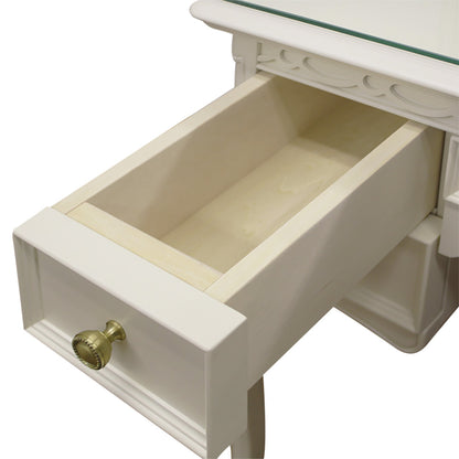 ドレッサー スツール付 東海家具 アンティークホワイト 白家具 姫 プリンセス おしゃれ かわいい フルール 783260