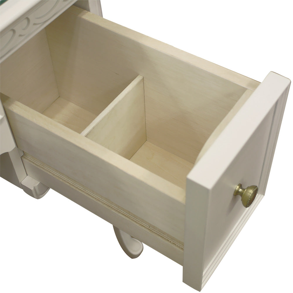 ドレッサー スツール付 東海家具 アンティークホワイト 白家具 姫 プリンセス おしゃれ かわいい フルール 783260