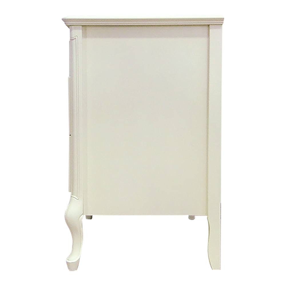 ローチェスト 85cm幅 東海家具 アンティークホワイト フルール 白家具 姫 プリンセス おしゃれ かわいい 783253