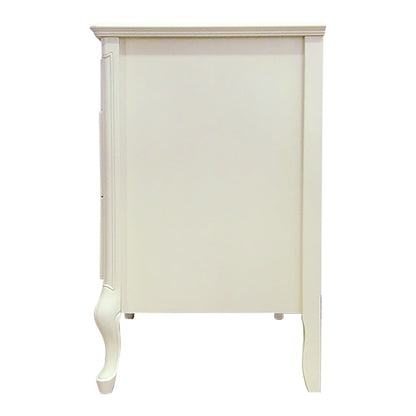 ローチェスト 85cm幅 東海家具 アンティークホワイト フルール 白家具 姫 プリンセス おしゃれ かわいい 783253