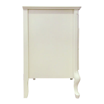 ローチェスト 85cm幅 東海家具 アンティークホワイト フルール 白家具 姫 プリンセス おしゃれ かわいい 783253