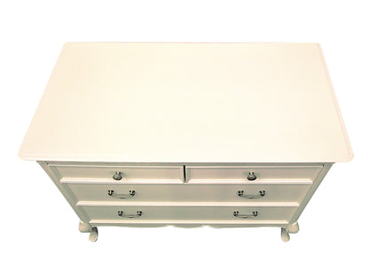 ローチェスト 85cm幅 東海家具 アンティークホワイト フルール 白家具 姫 プリンセス おしゃれ かわいい 783253