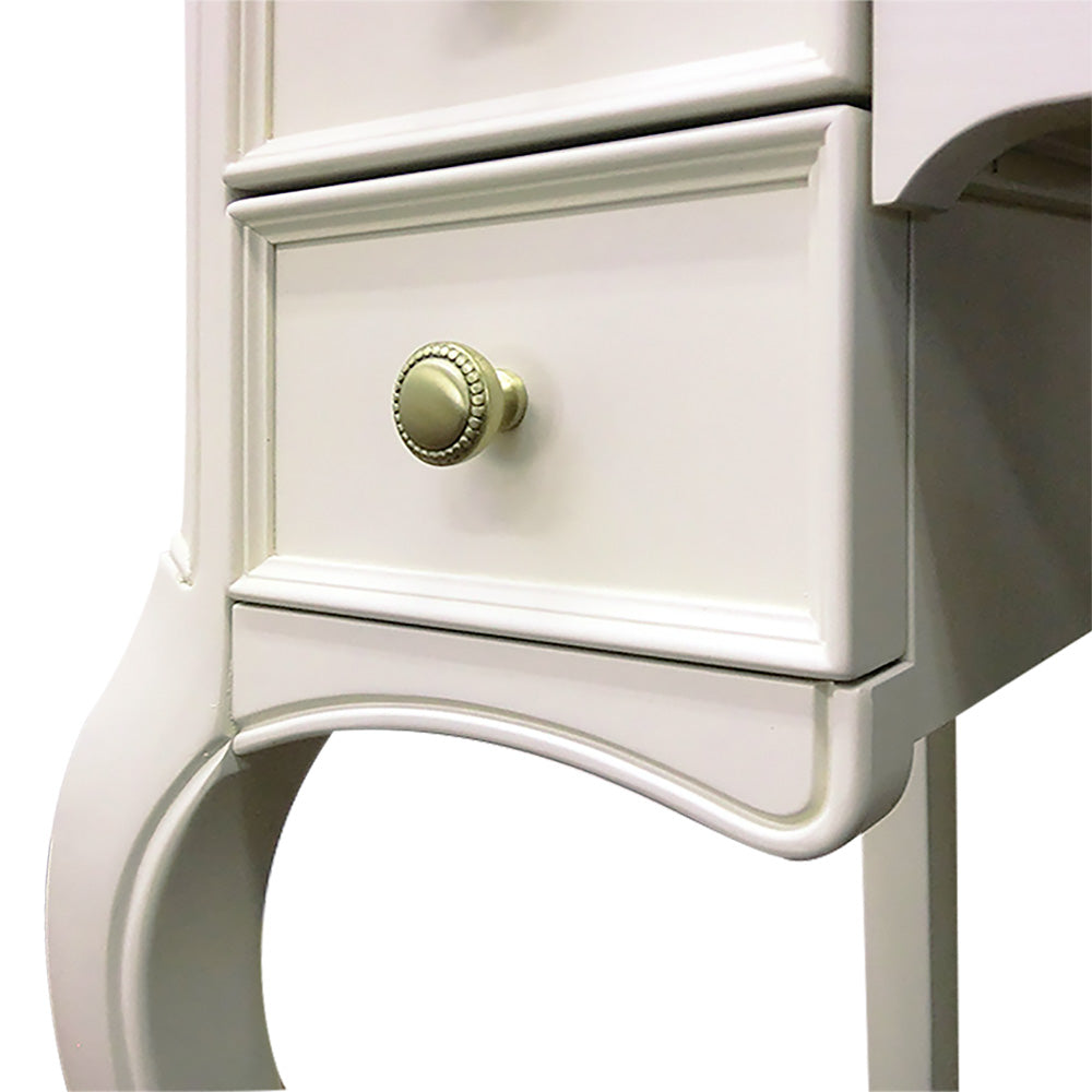 ドレッサー スツール付 東海家具 アンティークホワイト 白家具 姫 プリンセス おしゃれ かわいい フルール 783260