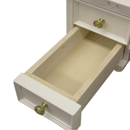 ドレッサー スツール付 東海家具 アンティークホワイト 白家具 姫 プリンセス おしゃれ かわいい フルール 783260