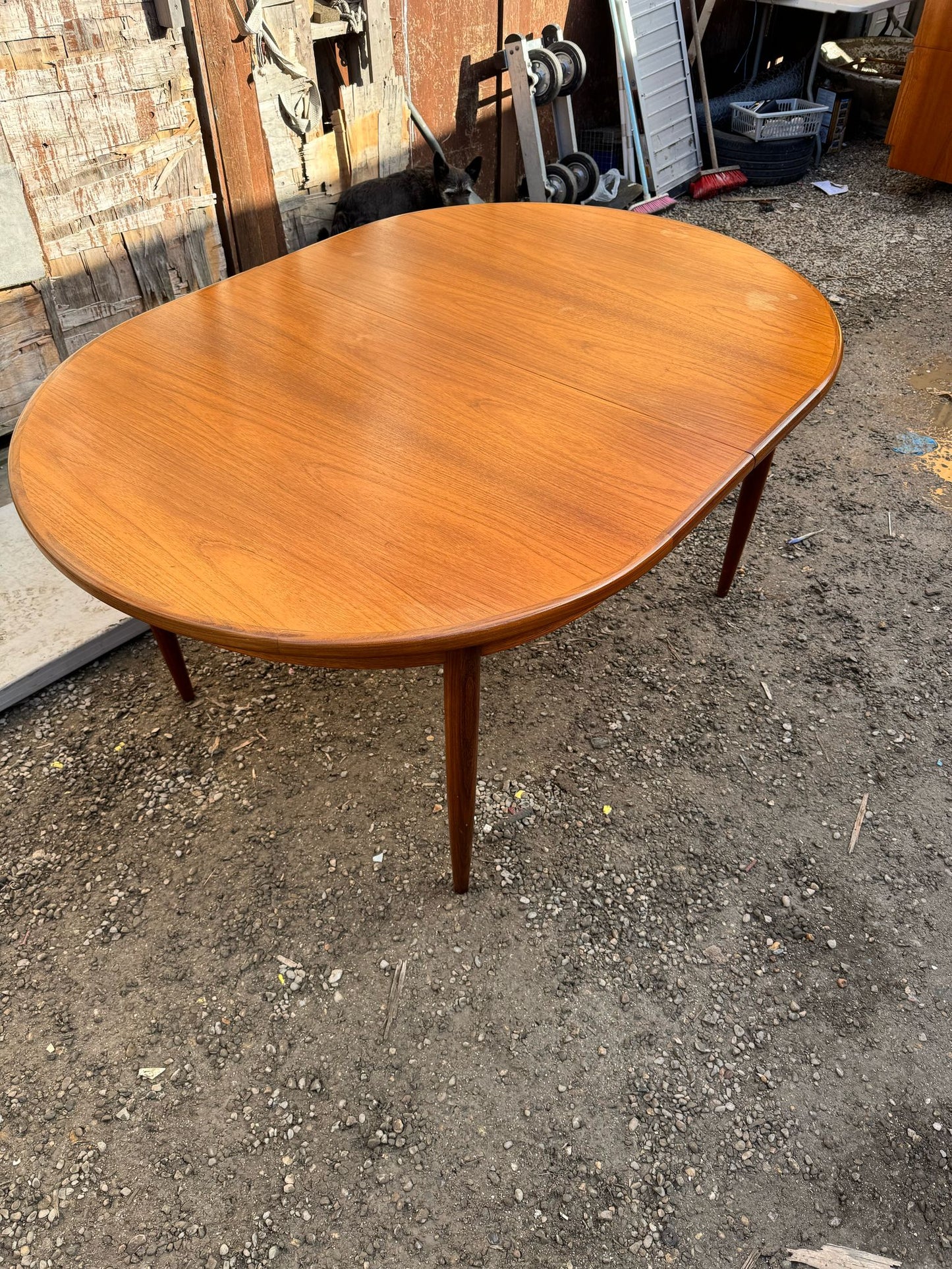 ダイニングテーブル ネイサン オーバル ヴィンテージ イギリス NATHAN チーク 伸長式