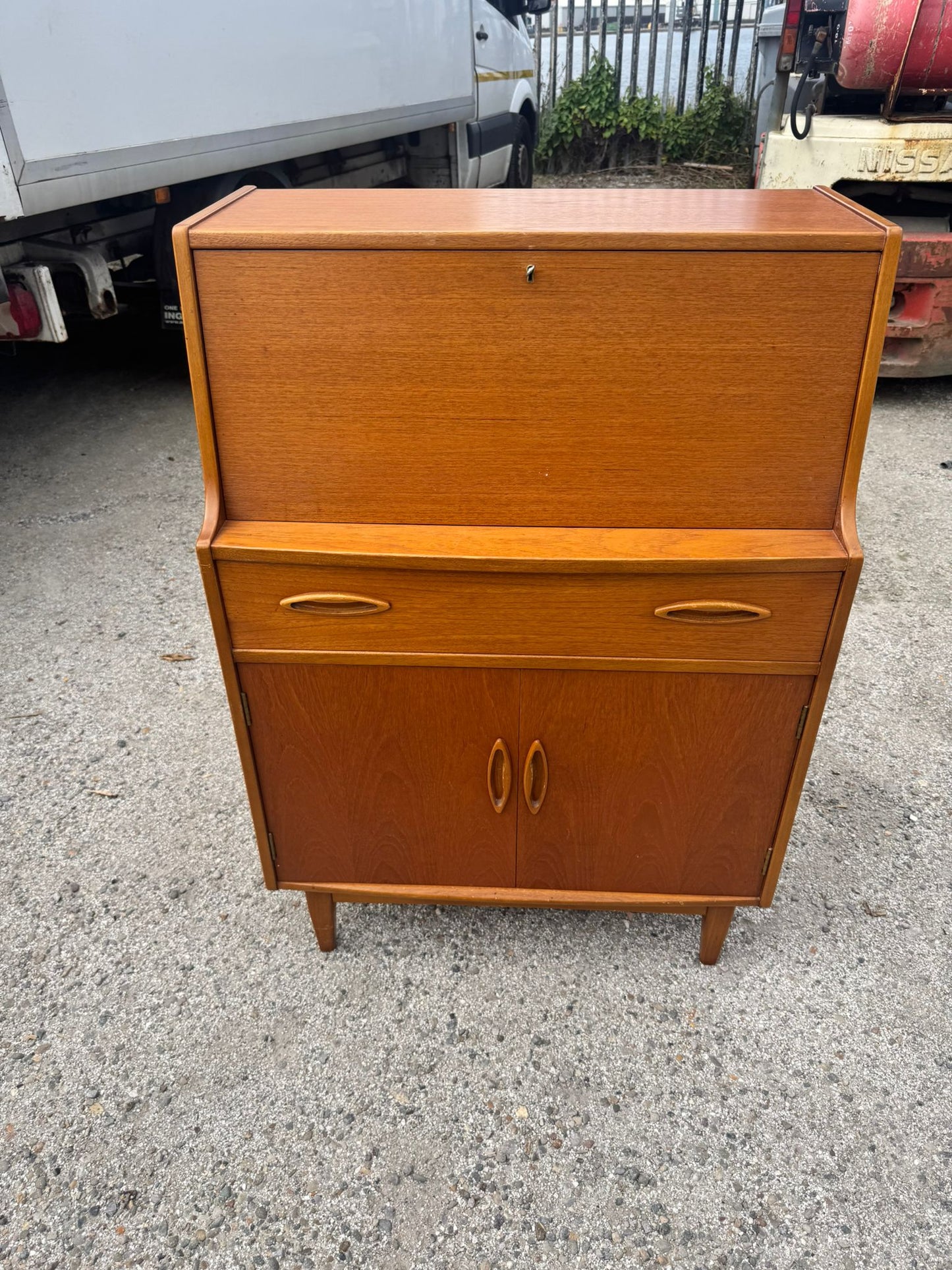 デスク Jentique ヴィンテージ イギリス ビューロー ジェンティーク