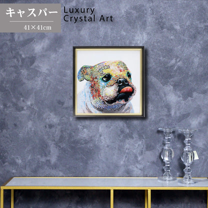 アートフレーム フレンチブルドッグ 41㎝ クリスタルピクチャー ウォールデコ 猫 キャスパー