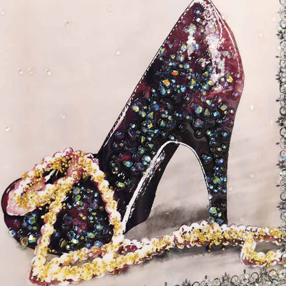 アートフレーム ハイヒール 41㎝ クリスタルピクチャー ウォールデコ