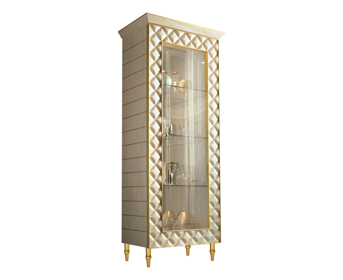 1ドアキュリオケース キャビネット Ｗ83 ADORA SIPARIO シパリオ 高級家具 イタリア製