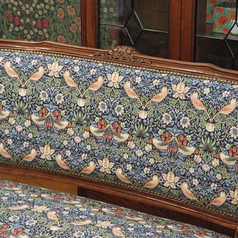 イタリア 二人がけ ソファ 木製 いちご泥棒  サロンソファ