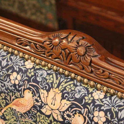 イタリア 二人がけ ソファ 木製 いちご泥棒  サロンソファ