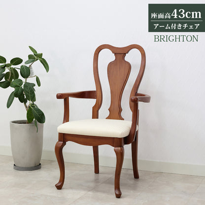アーム付 ダイニングチェア ブライトン マホガニー クラシック家具 456454アームチェア