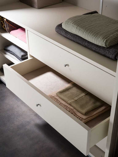 2ドア ミラー扉 ワードローブ シルバー 268cm幅 Arredoclassic アレドクラシック ADORA Luce Light ルーチェライト 高級家具 イタリア製