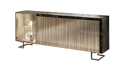 4ドア サイドボード 209cm Arredoclassic アレドクラシック ADORA Luce Dark ルーチェダーク 高級家具 イタリア製