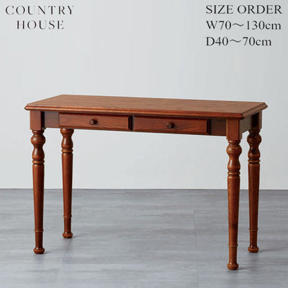 カントリーハウス デスク サイズオーダー セミオーダー オーク材 天然木使用 国産家具 英国調 ブリティッシュ CPT11