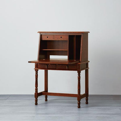 カントリーハウス ライティングデスク ドレッサー 象嵌 オーク材 天然木使用 国産家具 英国調 ブリティッシュ CPT51