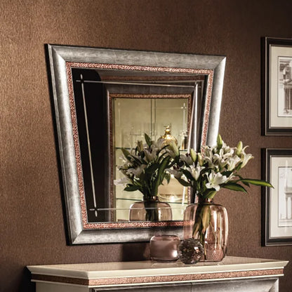 壁掛けミラー 鏡 W117cm Dolce Vita ドルチェビータ 高級家具 イタリア製