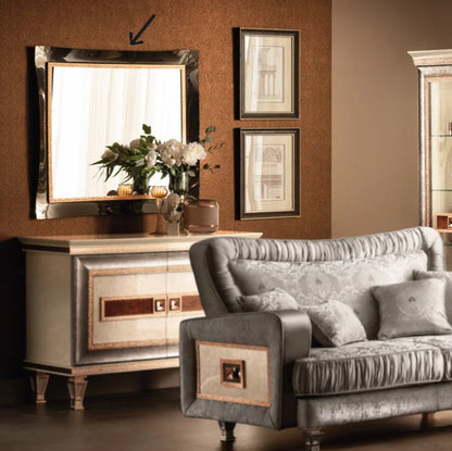 壁掛けミラー 鏡 W100cm Dolce Vita ドルチェビータ 高級家具 イタリア製