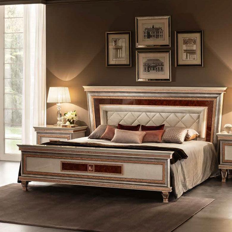 クイーンベッド キングフレーム ボタン留め ヘッドボード Dolce Vita ドルチェビータ 高級家具 イタリア製