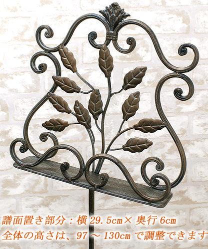 アイアンメニュースタンド 譜面台 イーゼル