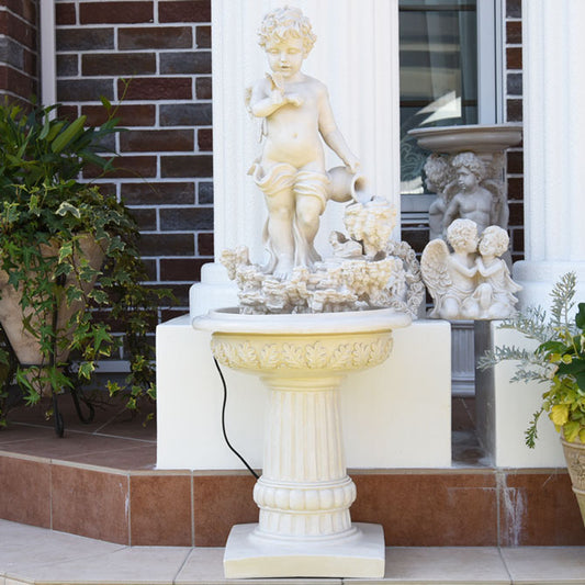 天使の噴水 ファウンテン ガーデニング 置物 オーナメント