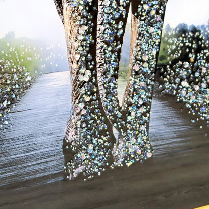 アートフレーム サバンナ 80㎝ クリスタルピクチャー ウォールデコ エレファント