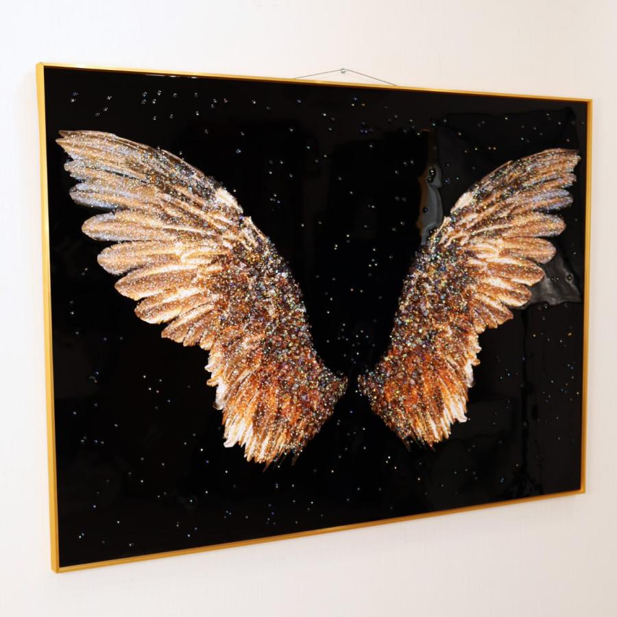 アートフレーム ピース 幸運の翼 140cm クリスタルピクチャー ウォールデコ