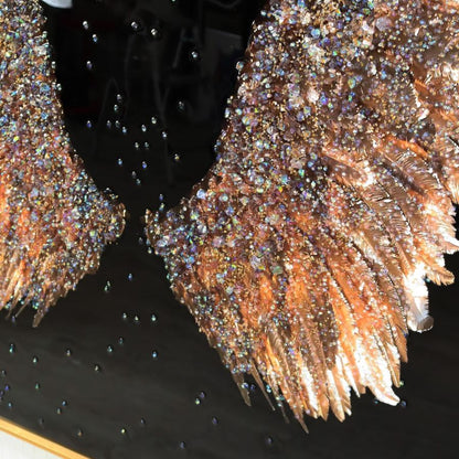 アートフレーム ピース 幸運の翼 140cm クリスタルピクチャー ウォールデコ