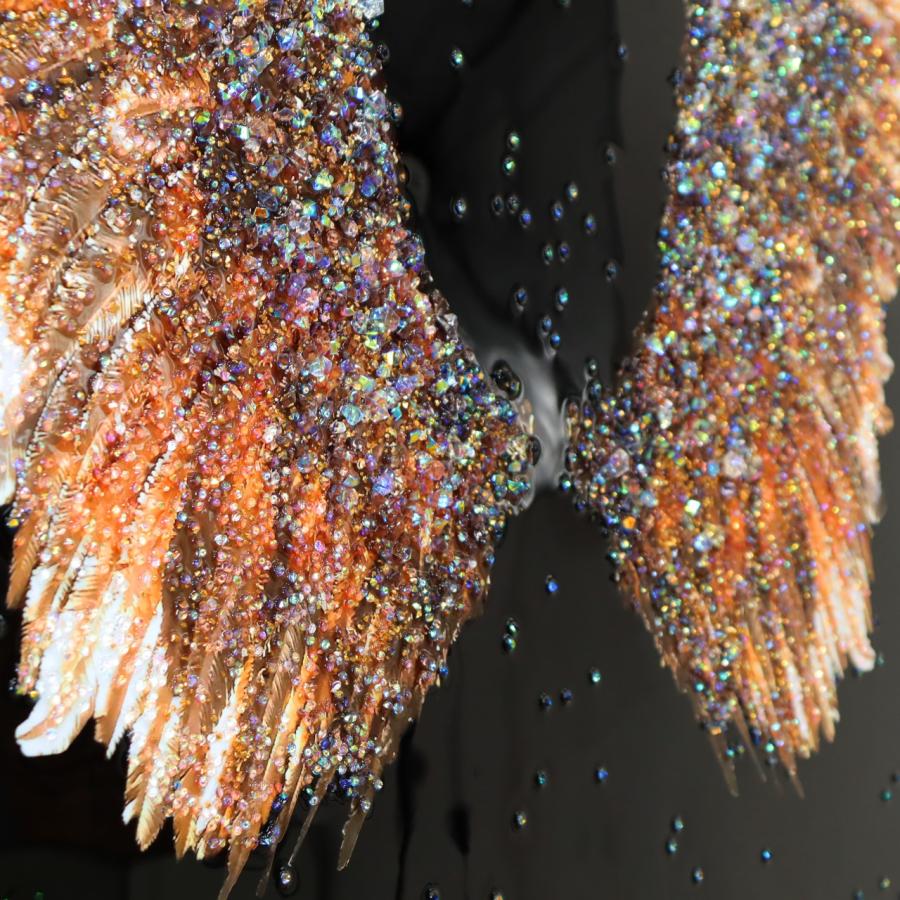 アートフレーム ピース 幸運の翼 140cm クリスタルピクチャー ウォールデコ