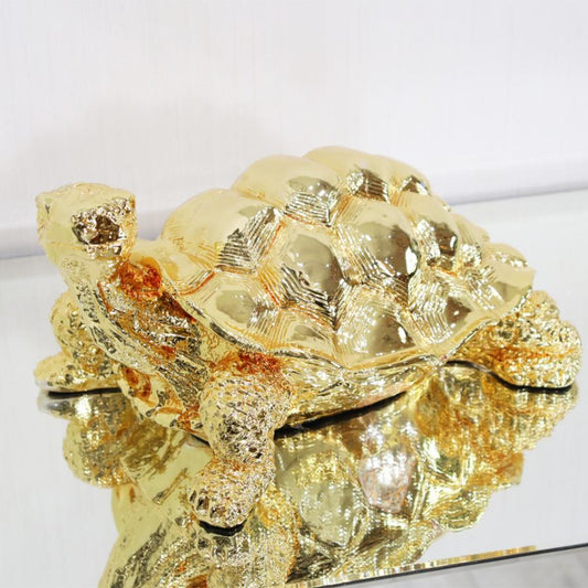 亀 オブジェ 置物 ゴールド オーナメント オブジェ