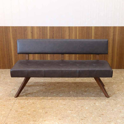 シギヤマ家具 チェア レブル 180cm ソファ ベンチ 合皮 アイボリー ダークブラウン REBEL