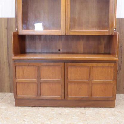 ユニットキャビネット ネイサン ガラス戸 イギリス 木製 レトロ ミッドセンチュリー ウォールユニット