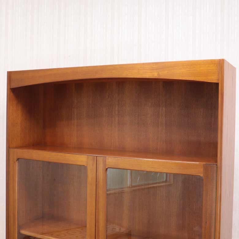 ユニットキャビネット ネイサン ガラス戸 イギリス 木製 レトロ ミッドセンチュリー ウォールユニット