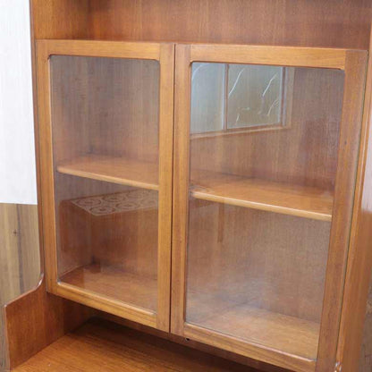 ユニットキャビネット ネイサン ガラス戸 イギリス 木製 レトロ ミッドセンチュリー ウォールユニット