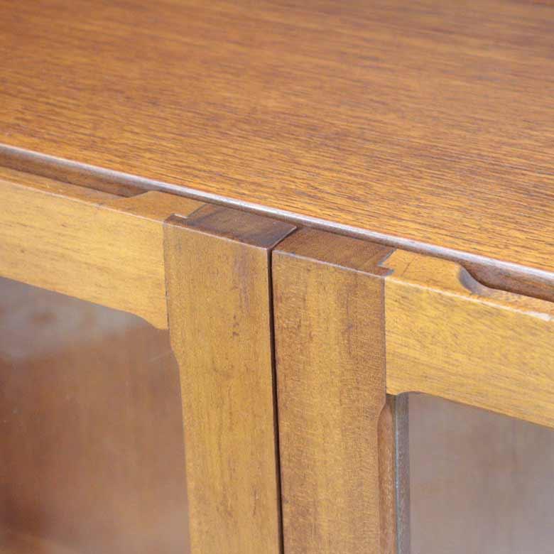 ユニットキャビネット ネイサン ガラス戸 イギリス 木製 レトロ ミッドセンチュリー ウォールユニット