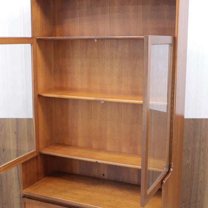 ユニットキャビネット ネイサン ガラス戸 イギリス 木製 レトロ ミッドセンチュリー ウォールユニット