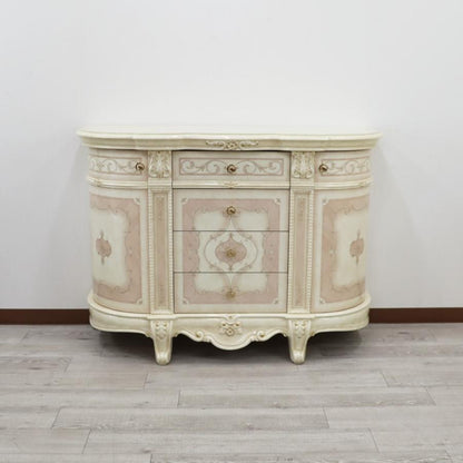 サルタレッリ ヴェルサイユ 3ドア サイドボード アイボリー ローキャビネット 引出タイプ
