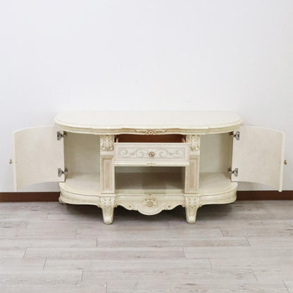 サルタレッリ ヴェルサイユ テレビボード 127cm アイボリー テレビ台 ローボード