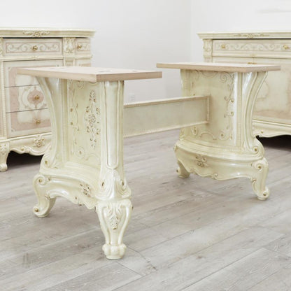 サルタレッリ ヴェルサイユ 伸長式 ダイニングテーブル7点セット 250cm チェア ６脚 純正品 アイボリー Saltarelli Versailles イタリア