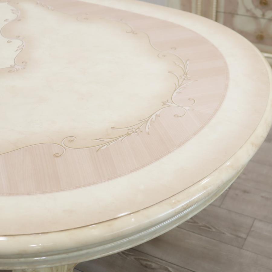 サルタレッリ ヴェルサイユ 伸長式 ダイニングテーブル7点セット 250cm チェア ６脚 純正品 アイボリー Saltarelli Versailles イタリア