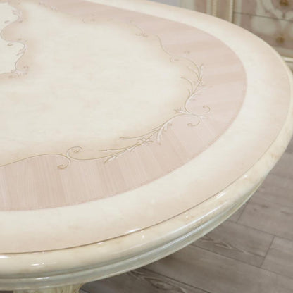 サルタレッリ ヴェルサイユ 伸長式 ダイニングテーブル7点セット 250cm チェア ６脚 純正品 アイボリー Saltarelli Versailles イタリア