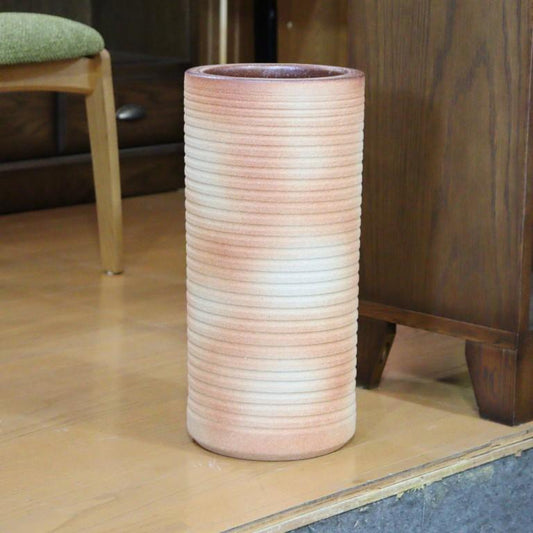 傘立て 信楽焼 陶器 日本製 重い アンブレラスタンド 火色千段