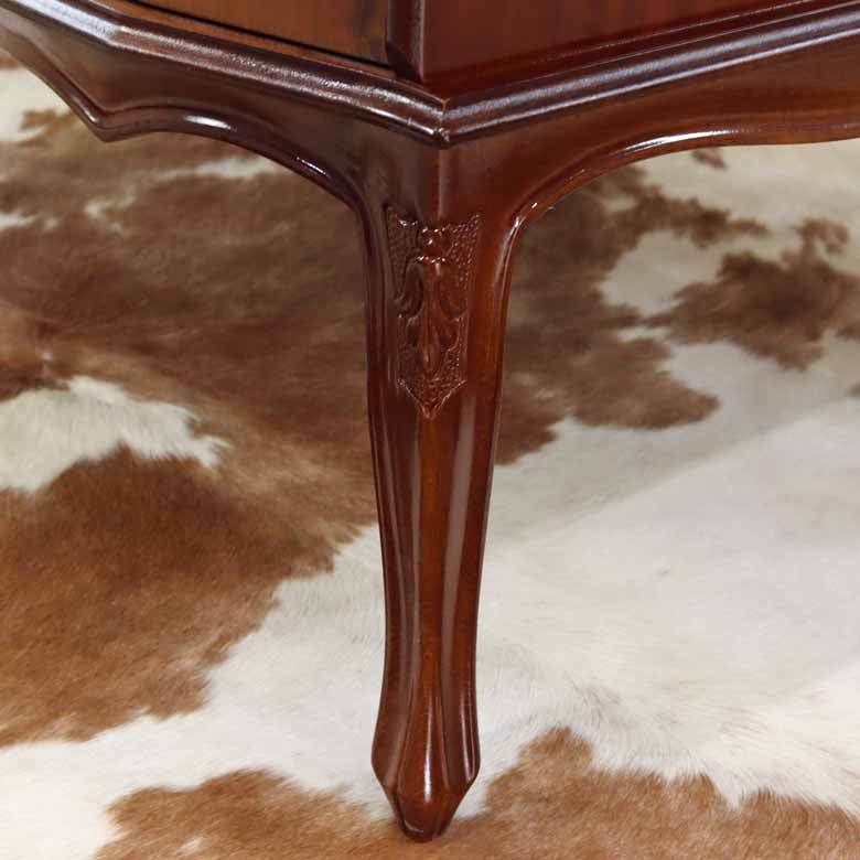 イタリア リビングテーブル 収納付き 象嵌 87cm センターテーブル 0830