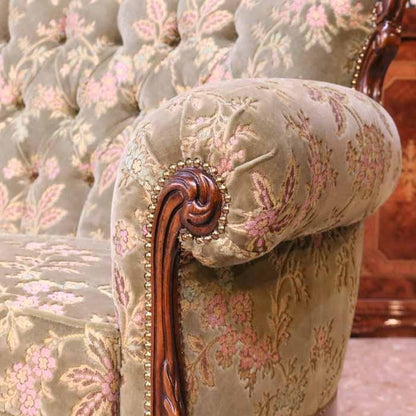 イタリア 3人掛け ソファ 金華山 グリーン 3Pソファ MR/3P