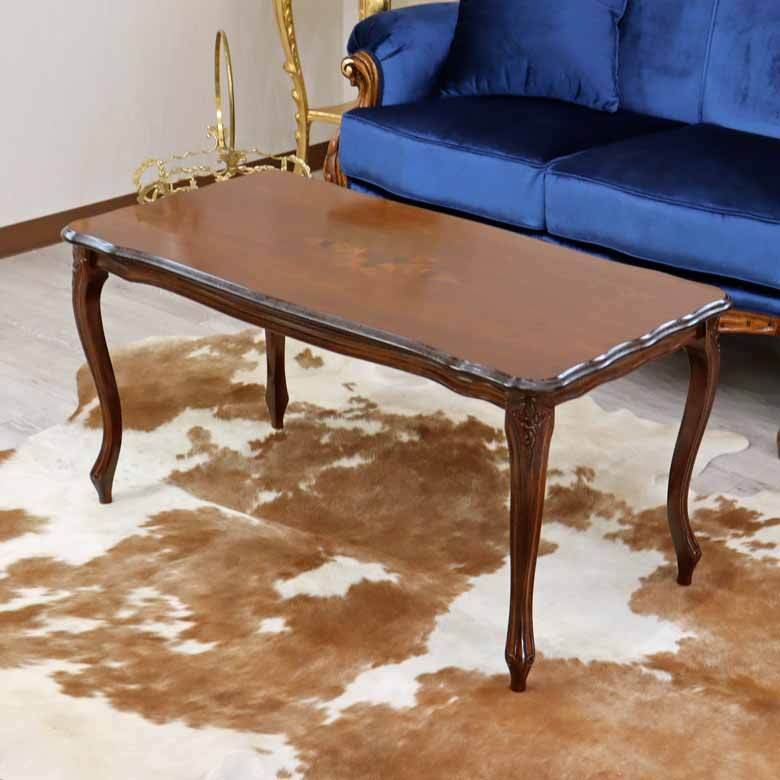 イタリア リビングテーブル 100cm 象嵌 ローテーブル CTS100