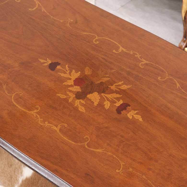 イタリア リビングテーブル 100cm 象嵌 ローテーブル CTS100