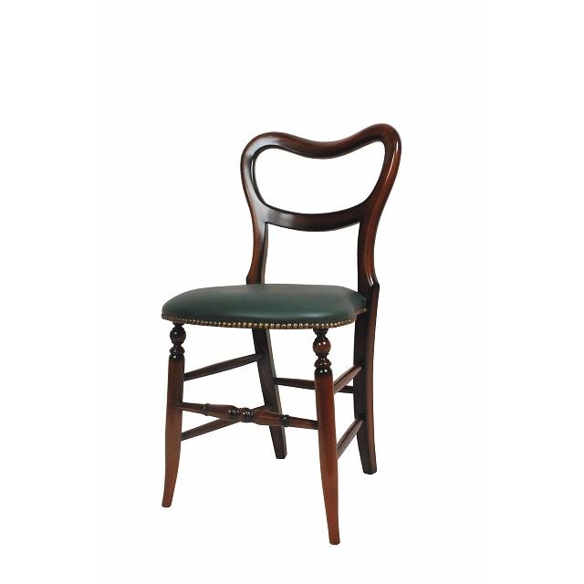 ダイニングチェア マホガニー 猫脚 完成品 バルーンチェア